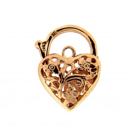 Medium Filigree Padlock R/G